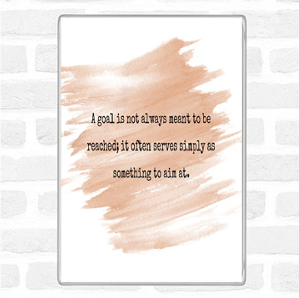 Watercolour Something To Aim At Quote Jumbo Fridge Magnet