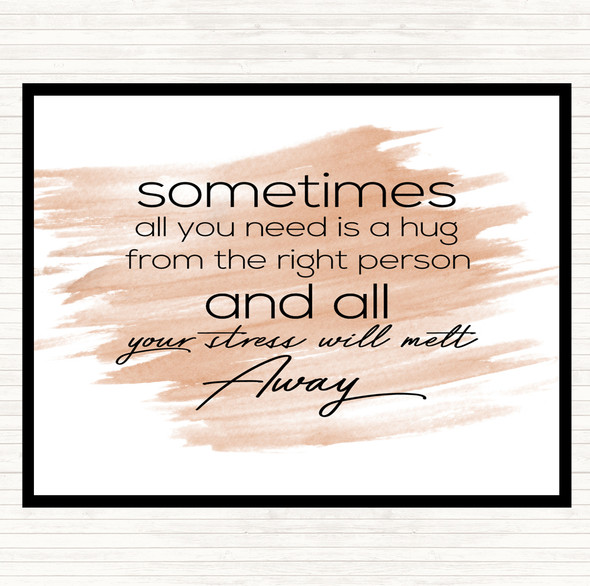 Watercolour Sometimes All You Need Quote Mouse Mat Pad