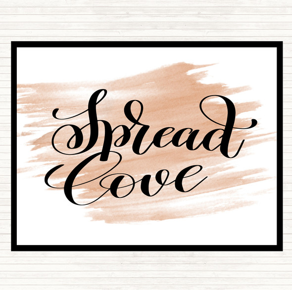 Watercolour Spread Love Quote Mouse Mat Pad