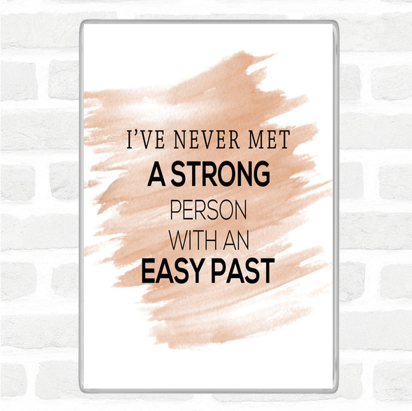 Watercolour Strong Person Quote Jumbo Fridge Magnet