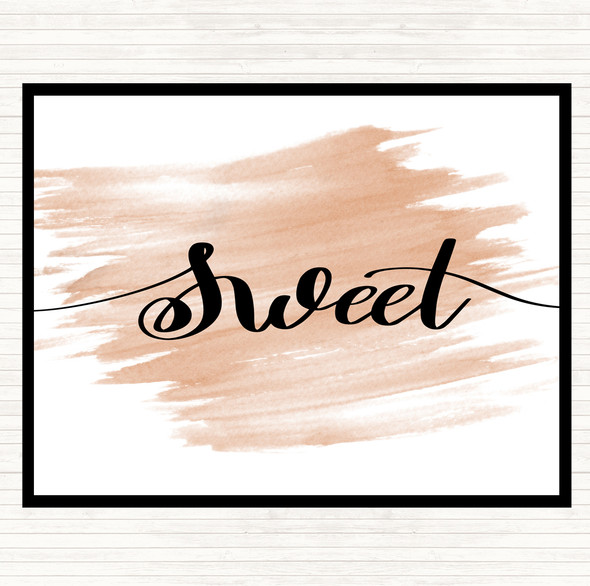Watercolour Sweet Quote Mouse Mat Pad