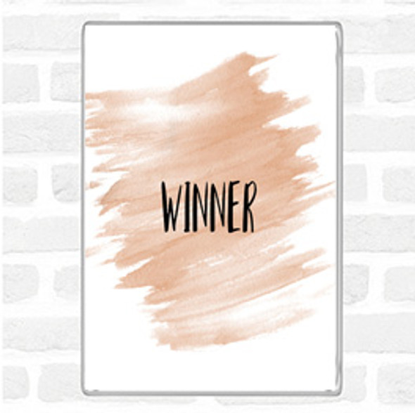 Watercolour Win Quote Jumbo Fridge Magnet