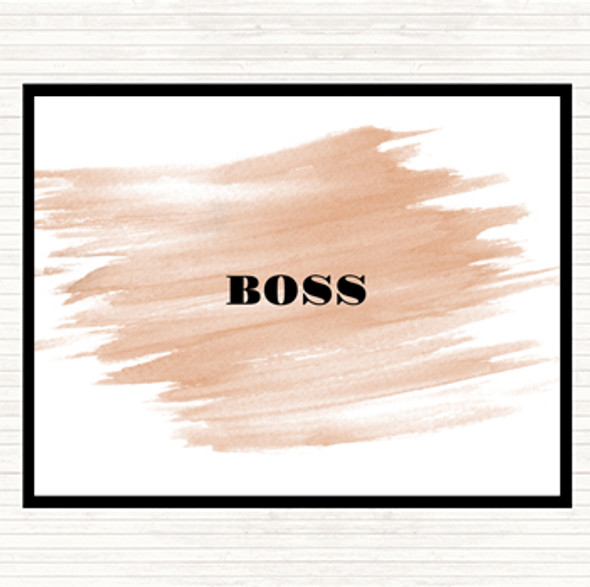 Watercolour Boss Small Quote Mouse Mat Pad