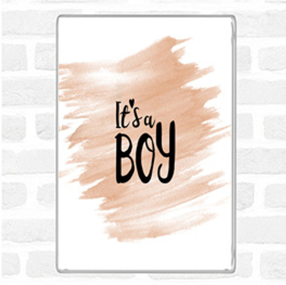 Watercolour Boy Quote Jumbo Fridge Magnet