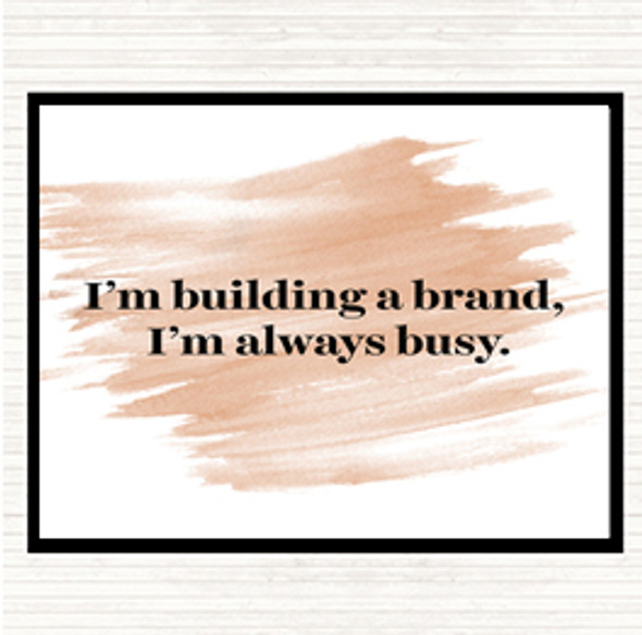 Watercolour Building A Brand Quote Mouse Mat Pad