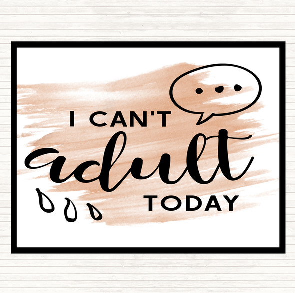 Watercolour Cant adult Quote Mouse Mat Pad