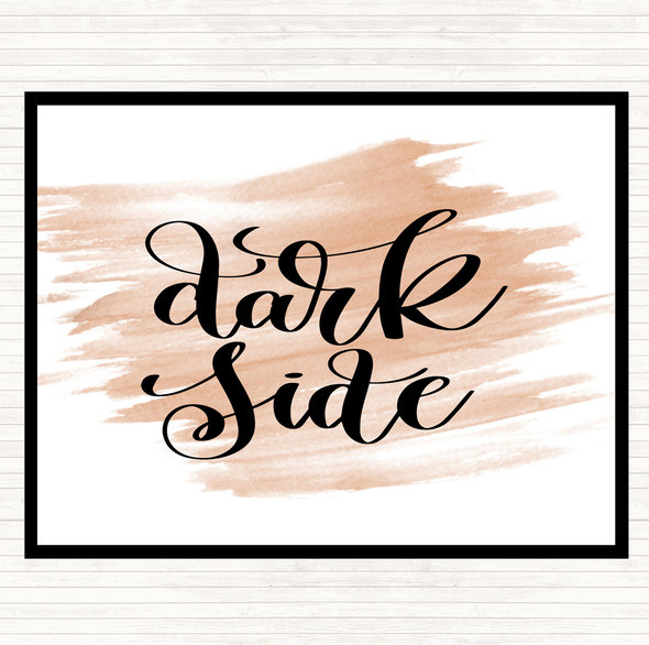 Watercolour Dark Side Quote Dinner Table Placemat