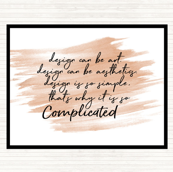 Watercolour Design Can Be Art Quote Mouse Mat Pad