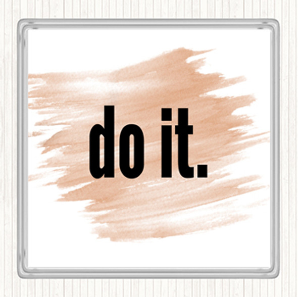 Watercolour Do It Big Quote Drinks Mat Coaster