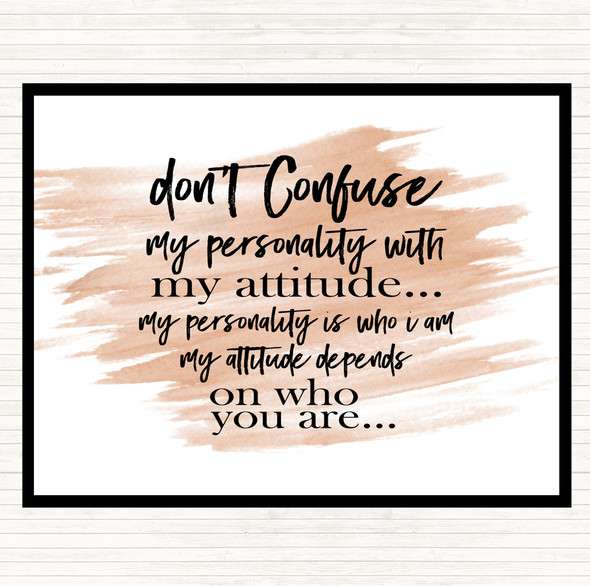 Watercolour Don't Confuse Quote Mouse Mat Pad