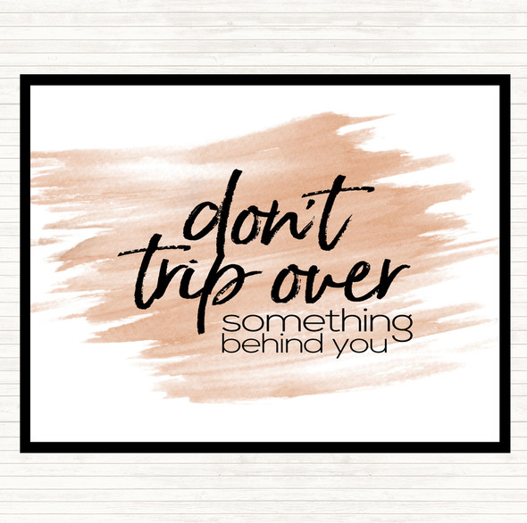 Watercolour Don't Trip Over Quote Mouse Mat Pad