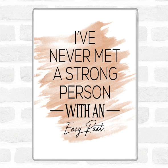 Watercolour Easy Past Quote Jumbo Fridge Magnet