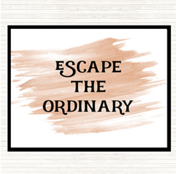 Watercolour Escape The Ordinary Quote Dinner Table Placemat