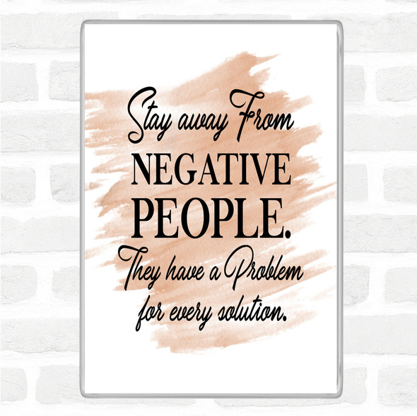 Watercolour Every Solution Quote Jumbo Fridge Magnet