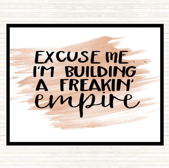 Watercolour Excuse Me Quote Mouse Mat Pad