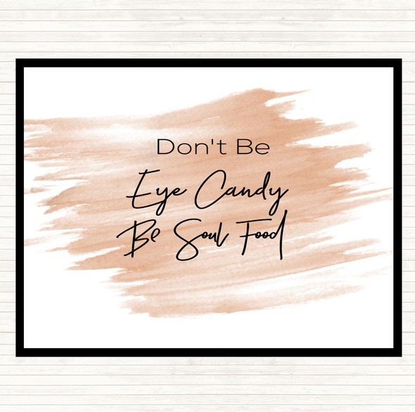 Watercolour Eye Candy Quote Mouse Mat Pad