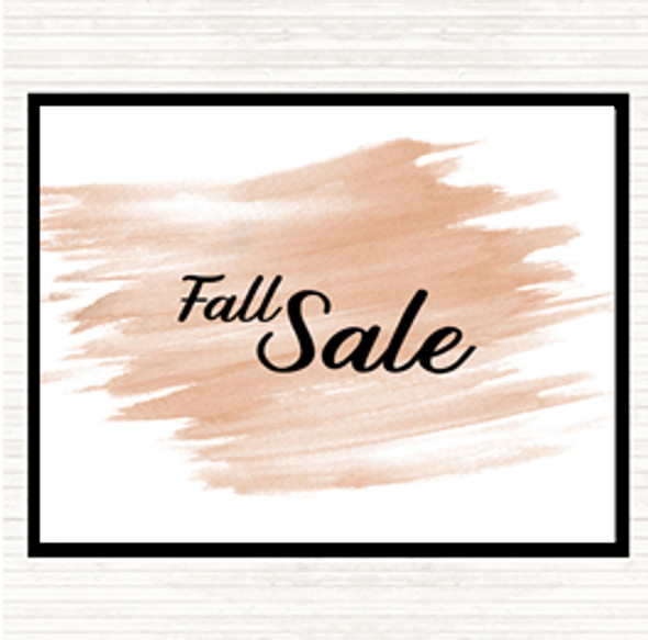 Watercolour Fall Sale Quote Mouse Mat Pad