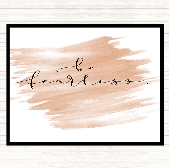 Watercolour Fearless Quote Mouse Mat Pad