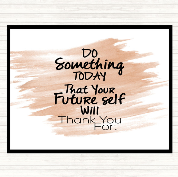 Watercolour Future Self Quote Mouse Mat Pad
