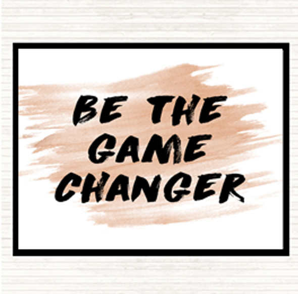 Watercolour Game Changer Quote Mouse Mat Pad