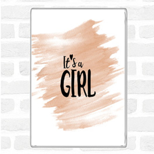 Watercolour Girl Quote Jumbo Fridge Magnet