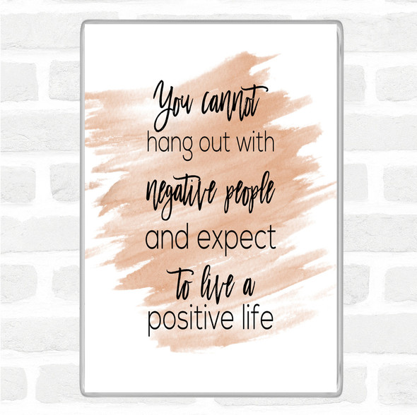 Watercolour Hang Out Quote Jumbo Fridge Magnet