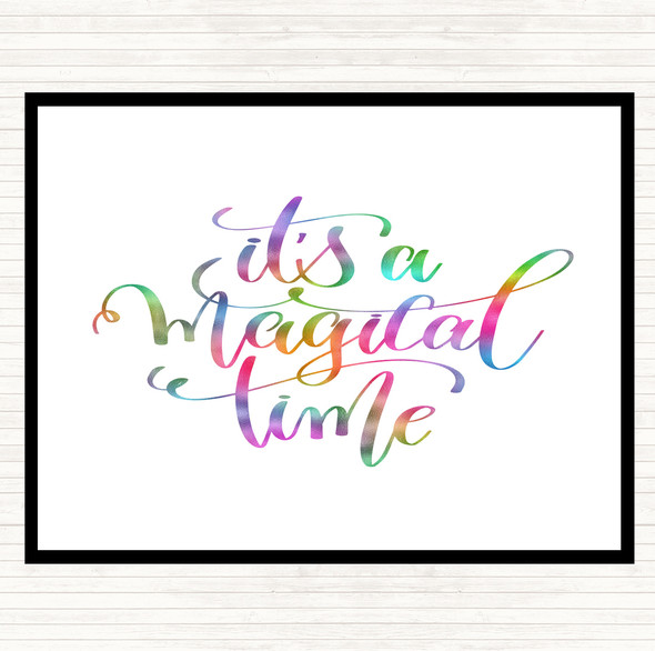 A Magical Time Rainbow Quote Mouse Mat Pad