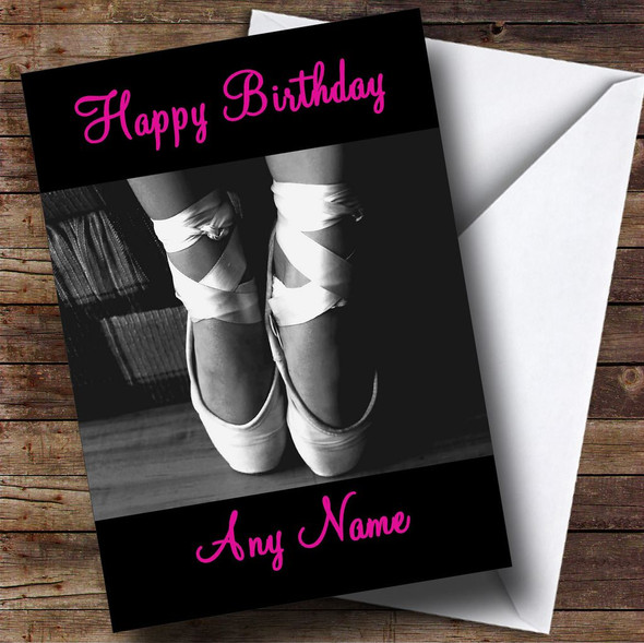 Beautiful Ballet Personalised Birthday Card