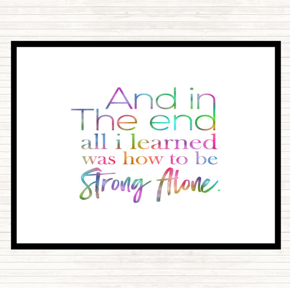 In The End Rainbow Quote Dinner Table Placemat