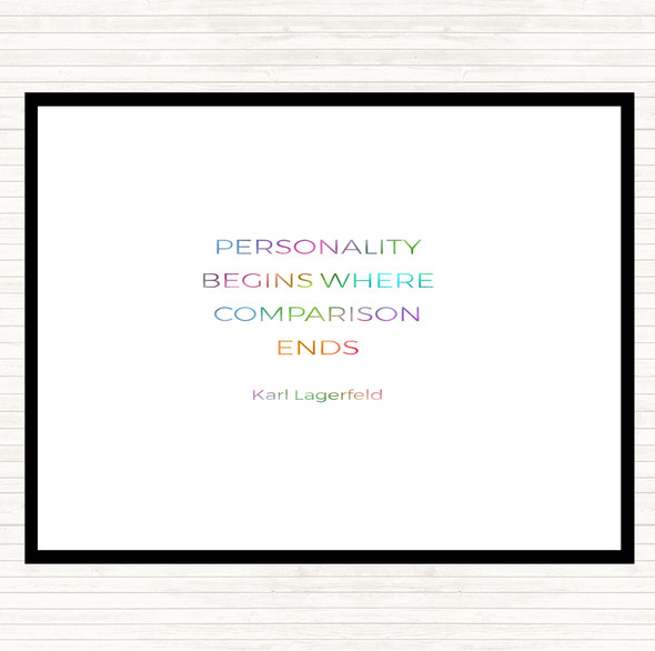 Karl Personality Rainbow Quote Mouse Mat Pad