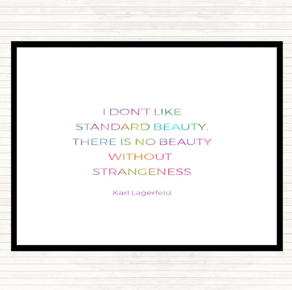 Karl Standard Beauty Rainbow Quote Dinner Table Placemat