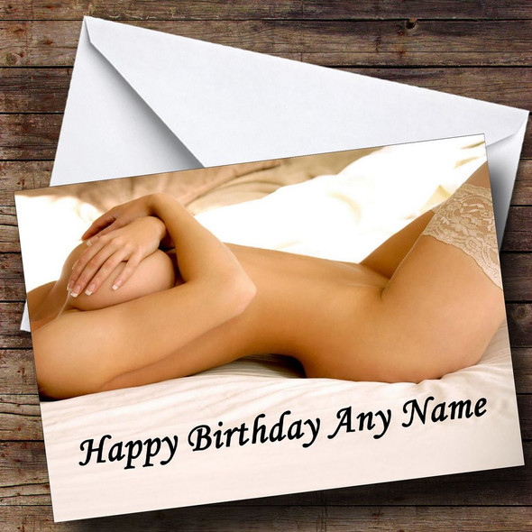 Sexy Erotic Ladies Body Personalised Birthday Card