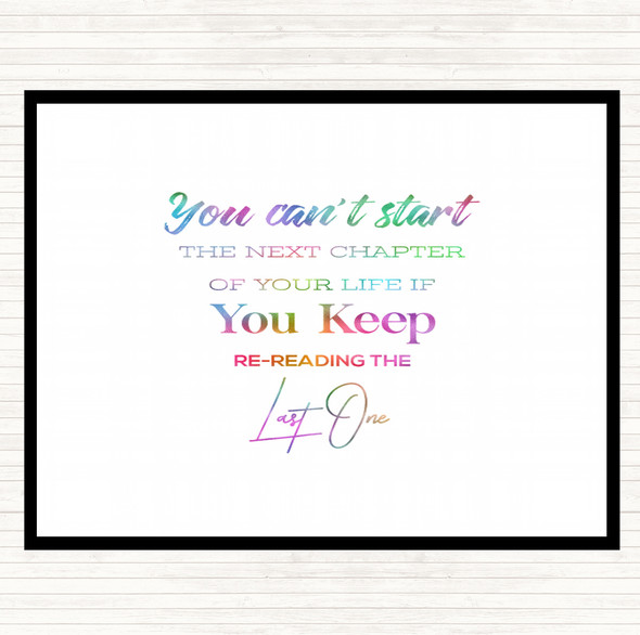 Last One Rainbow Quote Mouse Mat Pad