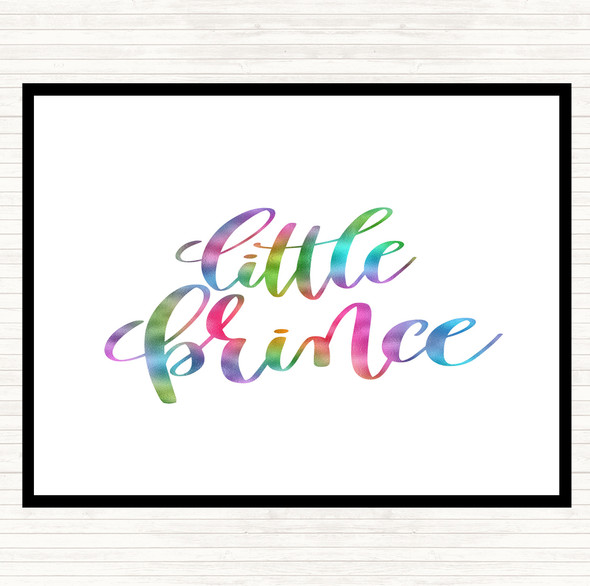 Little Prince Rainbow Quote Dinner Table Placemat