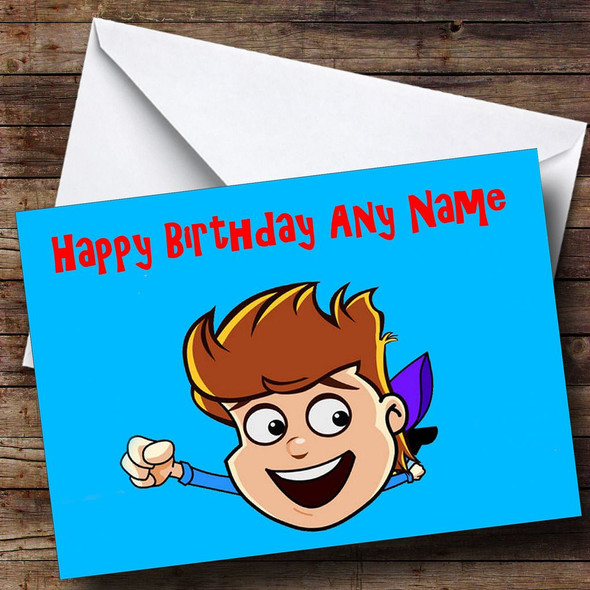 Tommy Zoom Personalised Birthday Card