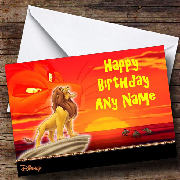 The Lion King Personalised Birthday Card