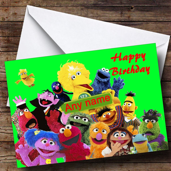 Sesame Street Personalised Birthday Card