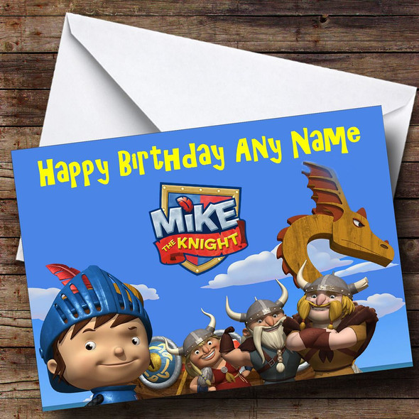Mike The Knight  Personalised Birthday Card
