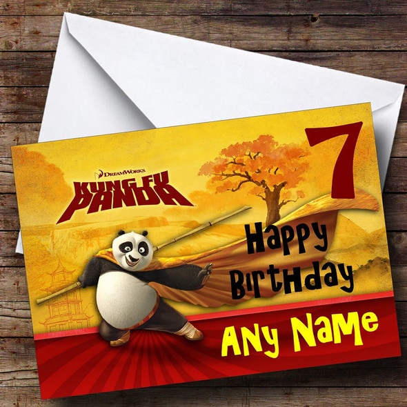 King Fu Panda Personalised Birthday Card