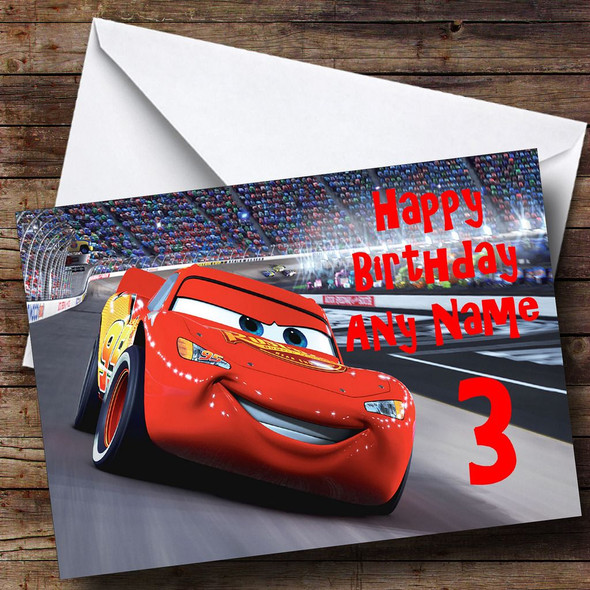 Cars Personalised Birthday Card