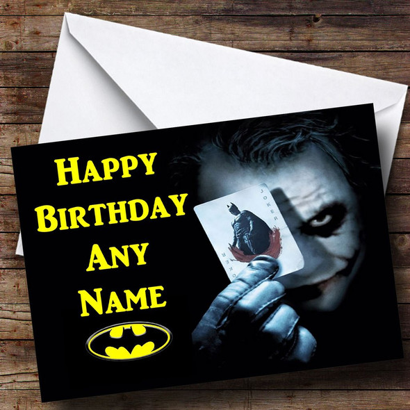 Batman The Joker Personalised Birthday Card