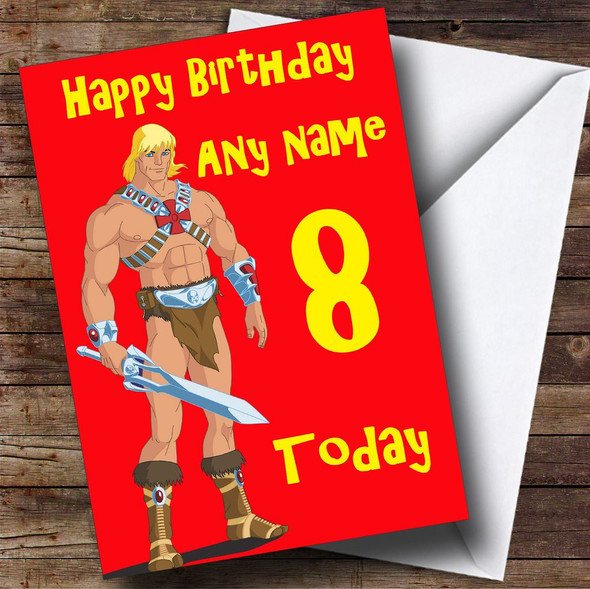 He Man Personalised Birthday Card