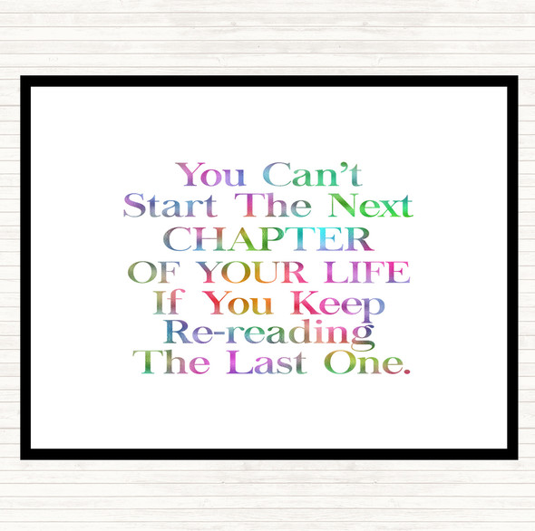 Next Chapter Rainbow Quote Dinner Table Placemat