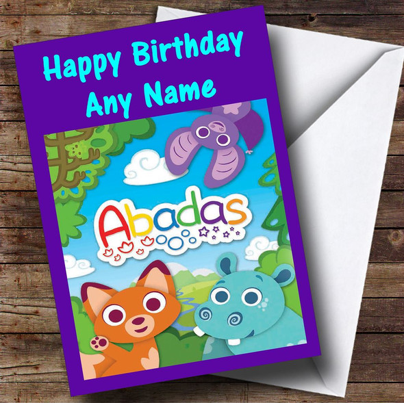 Abadas Personalised Birthday Card