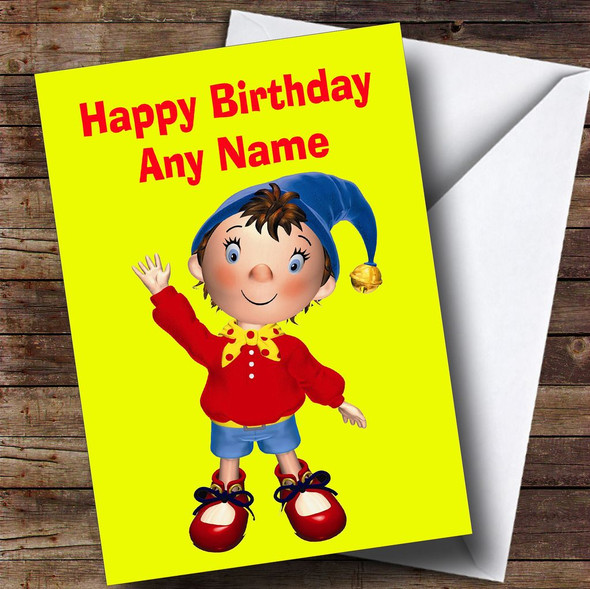 Yellow Noddy  Personalised Children's Birthday Card