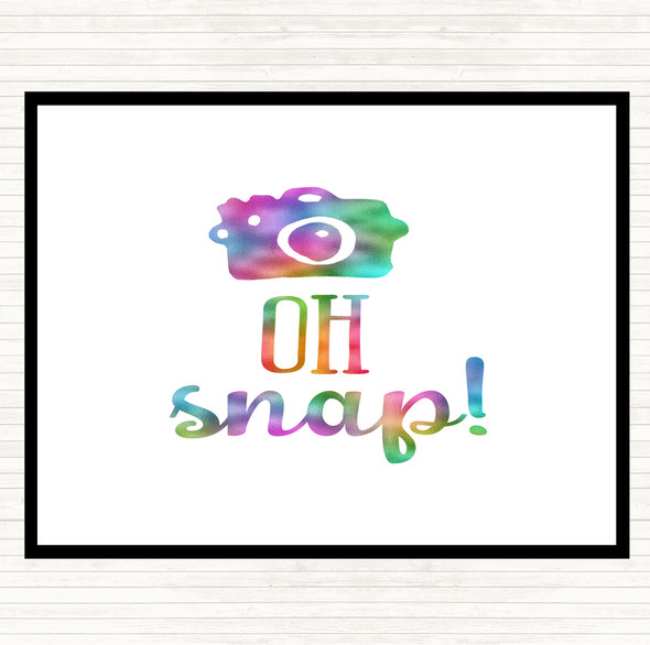 Oh Snap Rainbow Quote Mouse Mat Pad