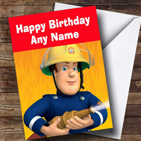 Fireman Sam  Personalised Children's Birthday Card