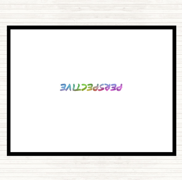 Perspective Rainbow Quote Dinner Table Placemat