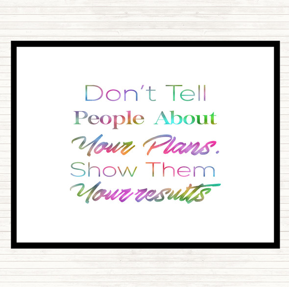 Show Results Rainbow Quote Dinner Table Placemat