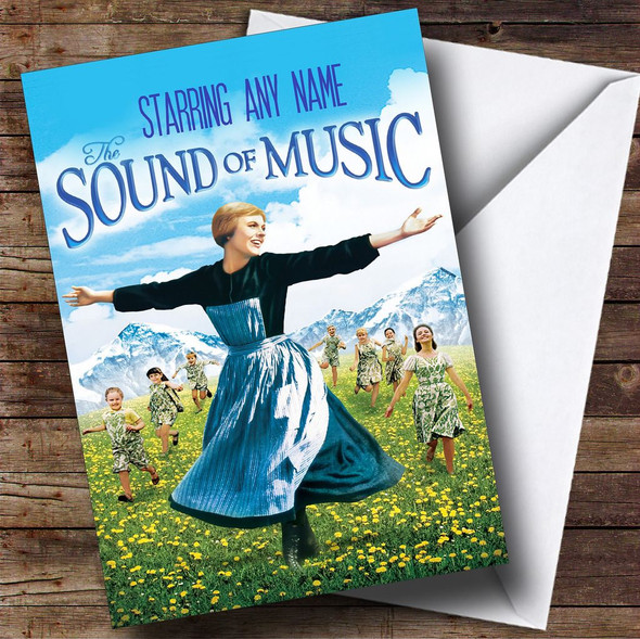 Spoof The Sound Of Music Movie Film Poster Personalised Birthday Card